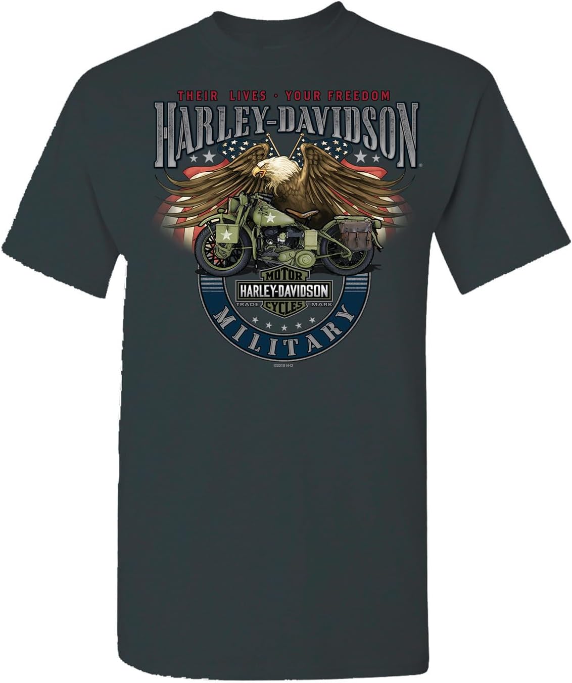 Harley-Davidson Military - Men's Military Green Graphic T-Shirt - Tour of Duty Pacific