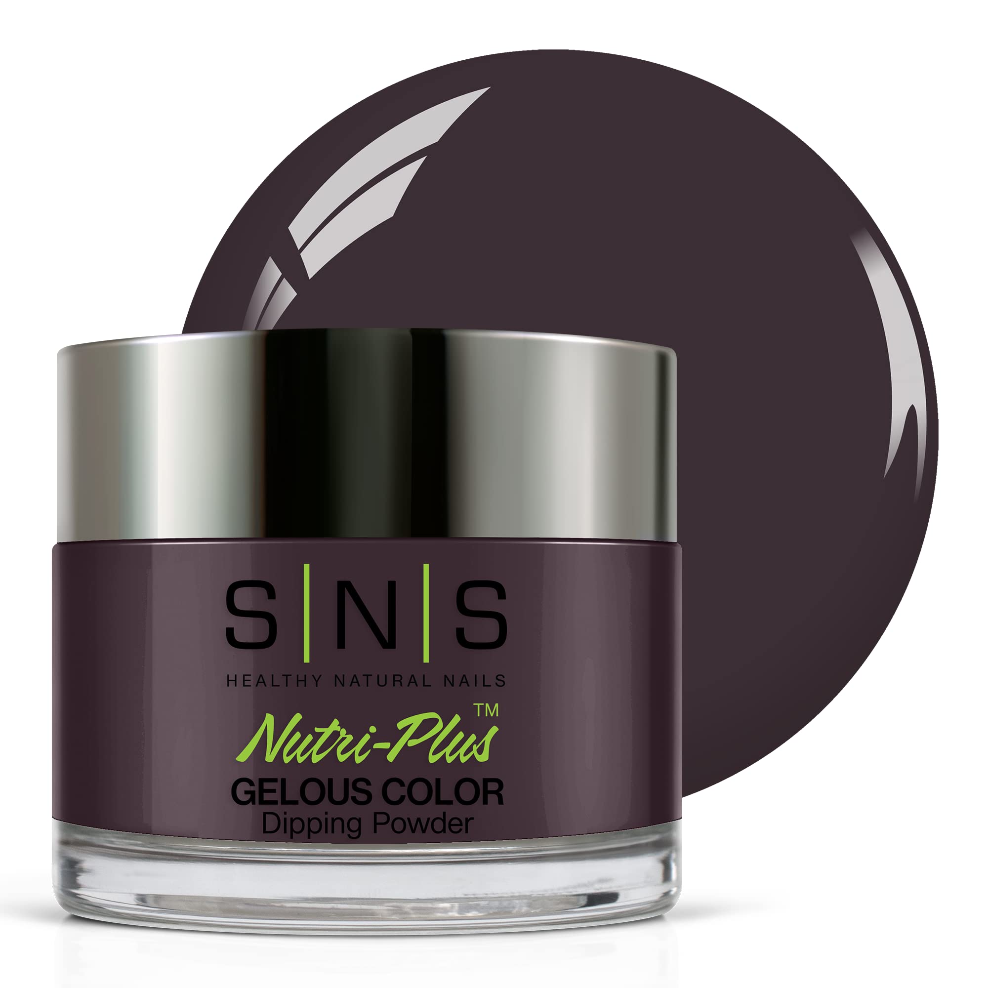 SNS Nail Dip Powder, Gelous Color Dipping Powder - Sweet Baboo (Gray), EE07 - Long-Lasting Acrylic Nail Color & Polish Lasts 14 Days - Low-Odor & No