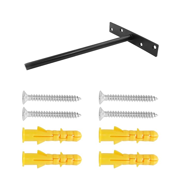 Buy Rierdge 6 Pcs Heavy Duty Floating Shelf Bracket 8 Inch, Solid Steel