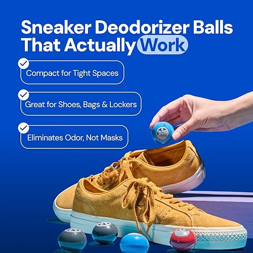 Miniatura 2 de FRESH KICKS Shoe Deodorizer Eliminate Smelly Shoes Fast Strong Sneaker Odor Fighter Long-Lasting Shoe Freshener Inserts for Gym Bags, Lockers,