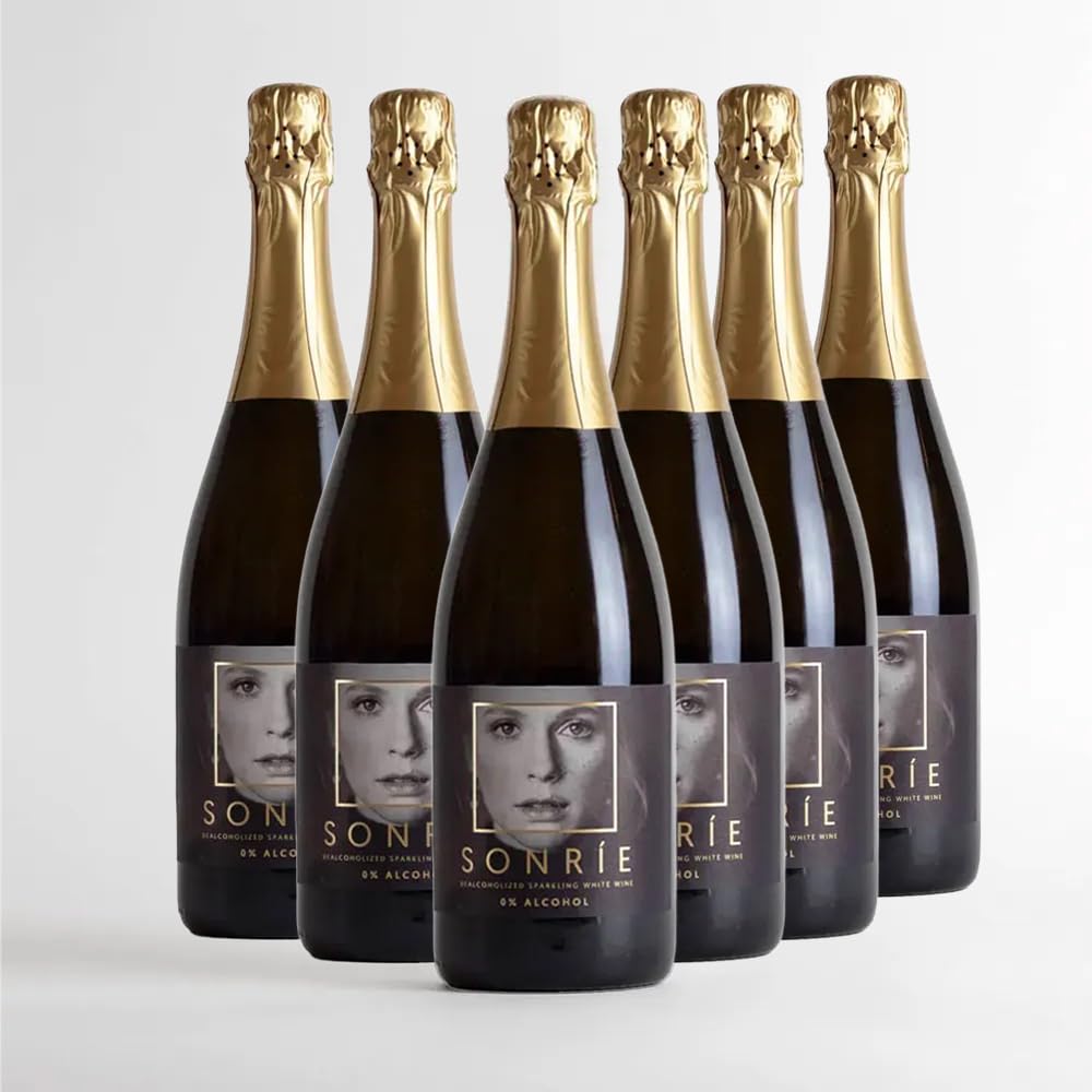 Sonríe 0% Sparkling White Espumoso Sin Alcohol Caja 6x75 cl | Elaborado en Rueda · Burbuja fina y elegante · Ideal para brindar y celebrar · Servir a 4-6°C