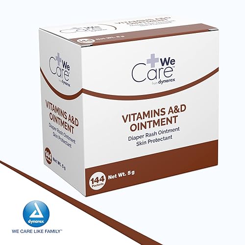 Miniatura 7 de Dynarex 268883 Ungüento de vitaminas A y D, blanco, paquete de 0.18 oz, paquete de 144