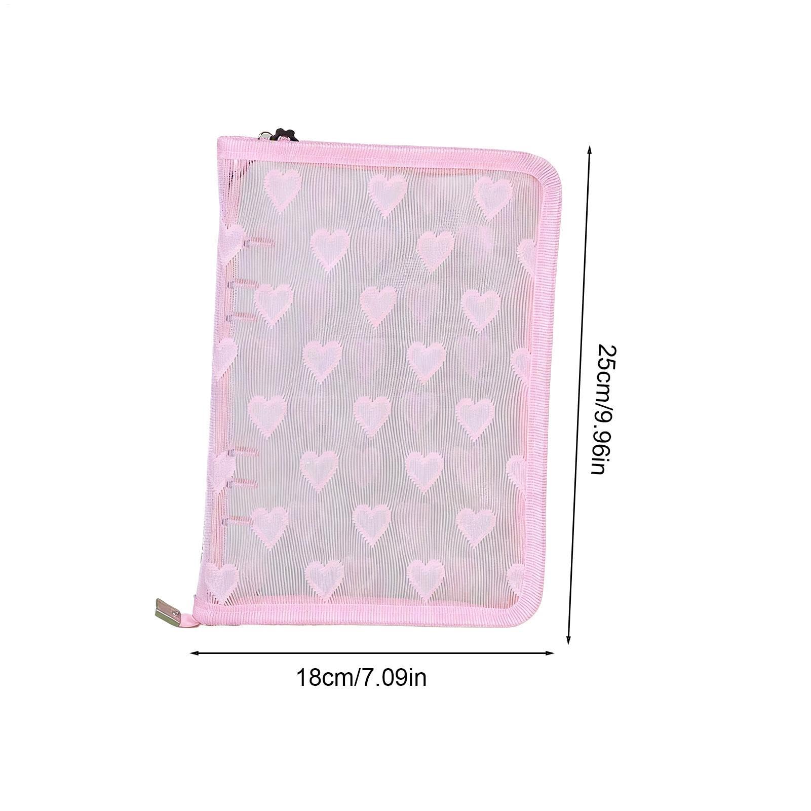 Álbum de Fotocartas Cierre con Cremallera, Estuche de Almacenamiento A5 | Fundas de Hojas Sueltas para Álbum de Fotos Para Mochila Viaje Clase Adolescentes Niñas