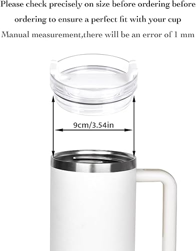 Miniatura 6 de Tapa de vaso de 40 onzas compatible con Stanley, a prueba de derrames, resistente a salpicaduras, apta para Stanley y más tazas de café, paquete de