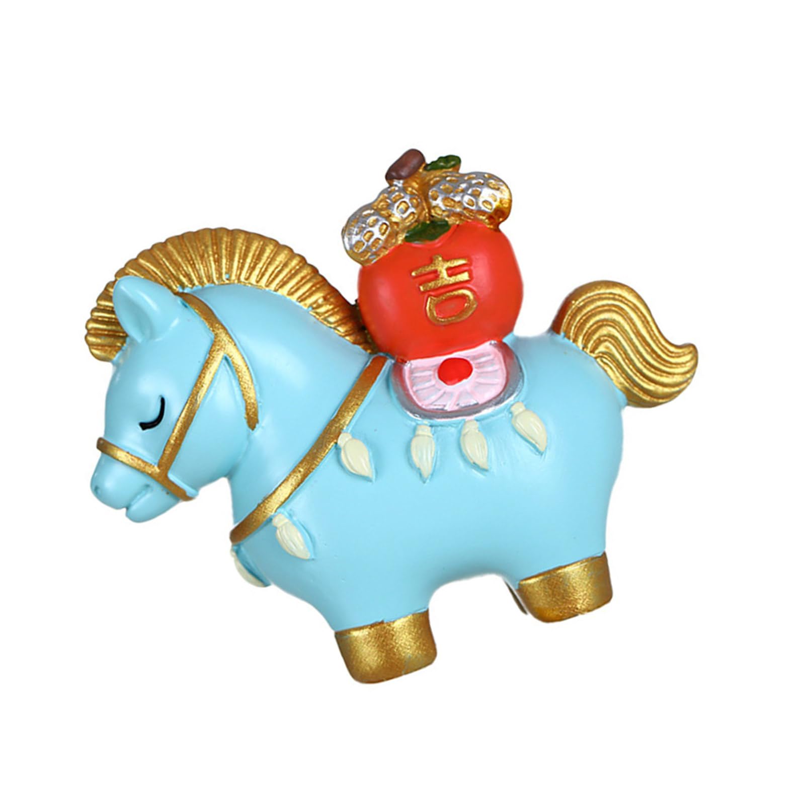 Jazuaiao Chinese Horse Resin Sculpture Home Ornament Holiday Present Resin Horse Ornament