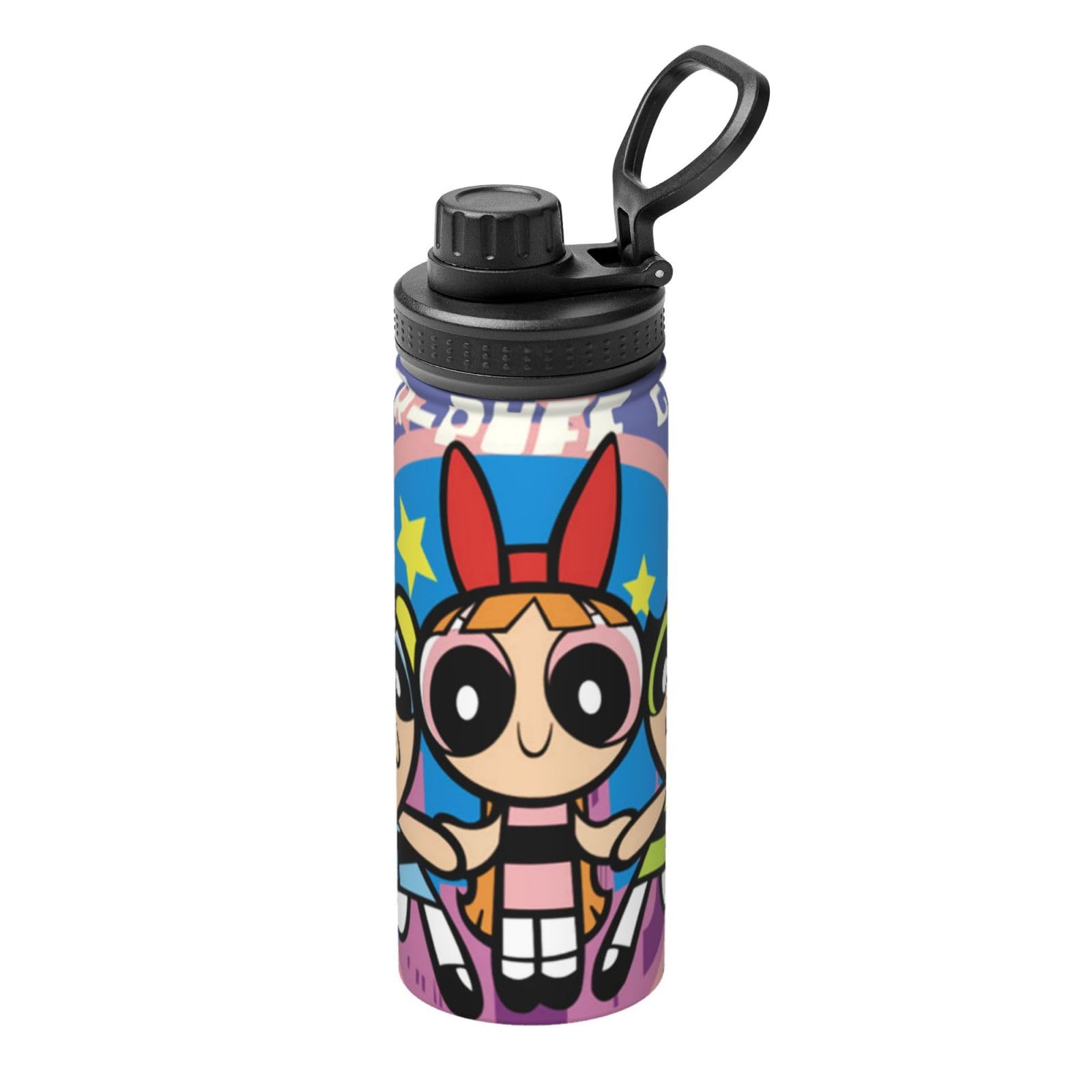 奈雪の茶 × パワーパフガールズ コラボ 保温ボトル600ml 海外限定 Amazon | パワーパフガールズ (1) 水筒 真空断熱 保温 保冷 スポーツ