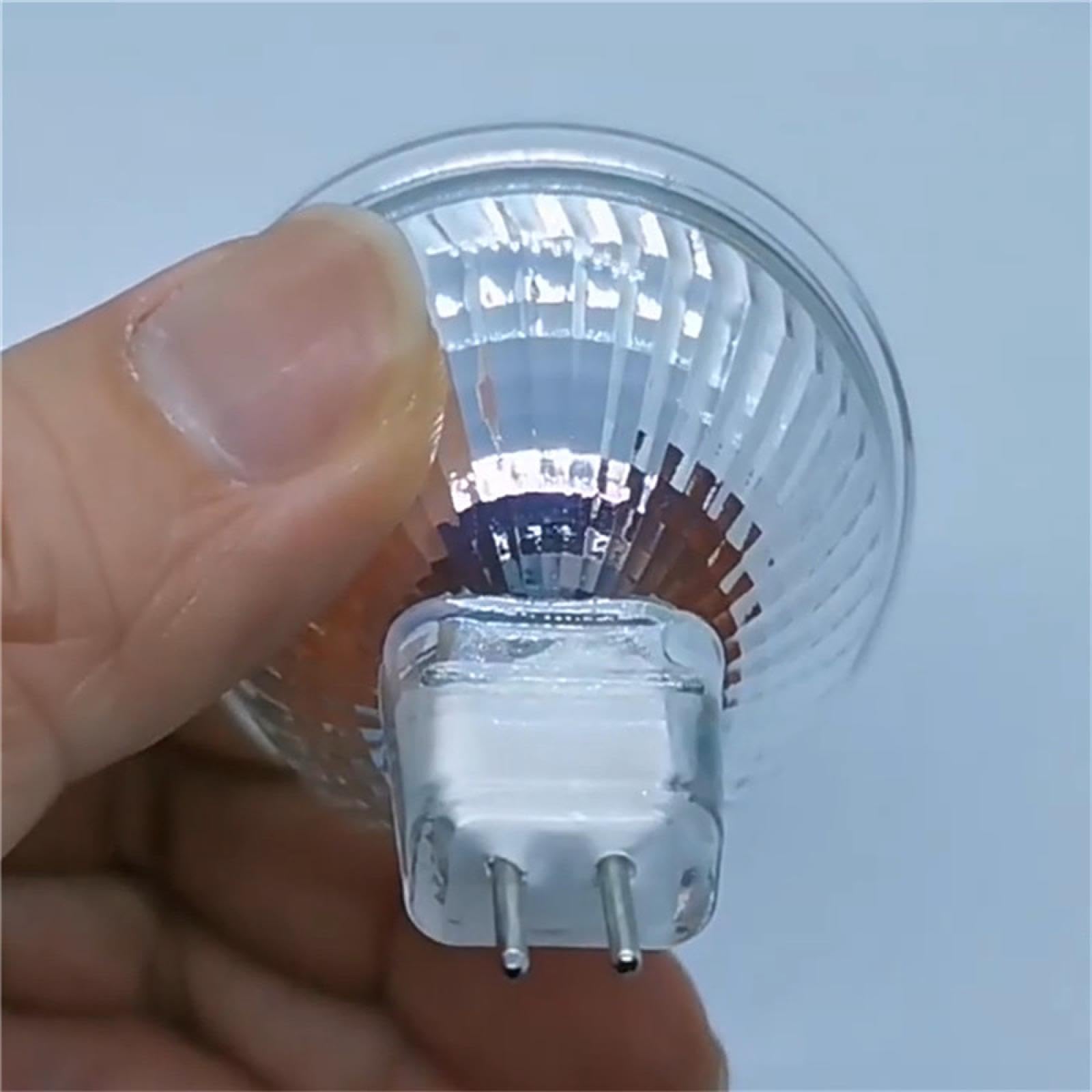 Ampoules halogènes MR16 24V 50W GU5.3 12V 20W Lampe Halogène MR16 220V 35W GU5.3 Ampoule Spot Blanc Chaud Dimmable 6PCS 24V-50W