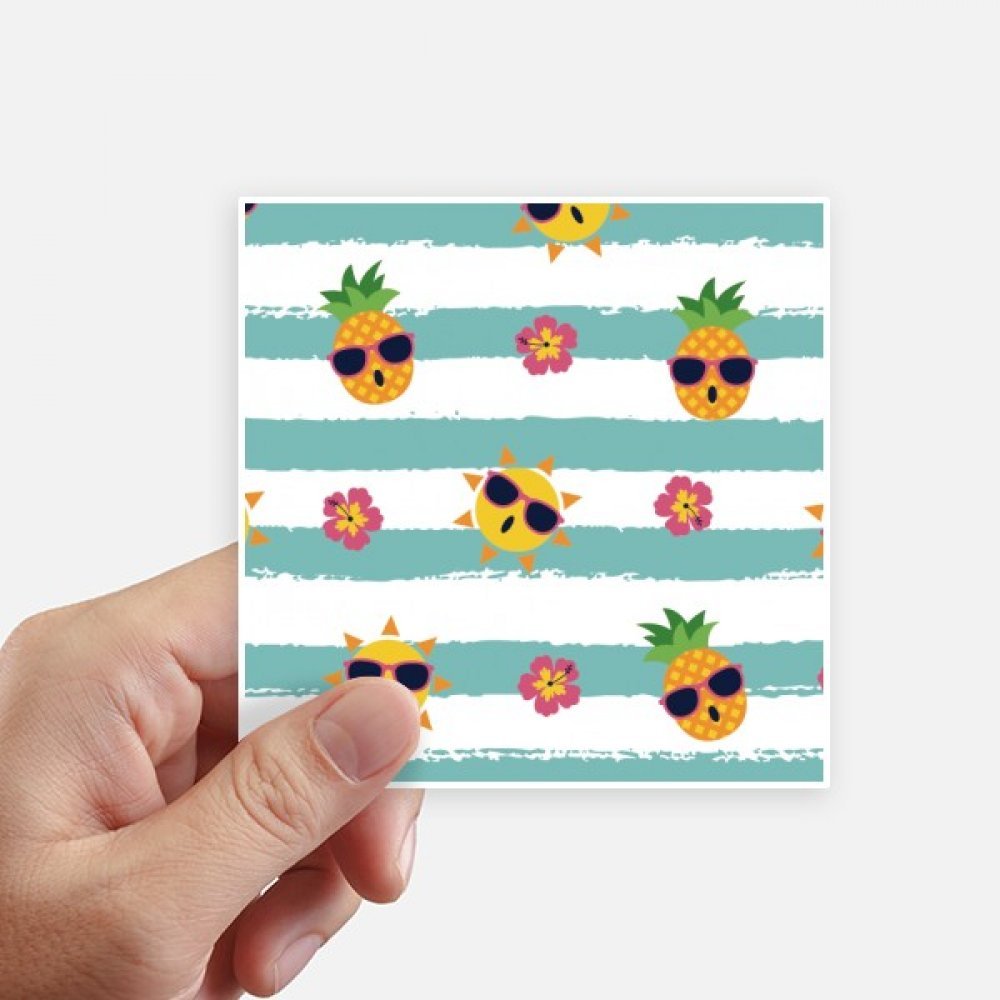 Autocollants rivière fleur et soleil de 10cm pour personnaliser vos objets déco x8