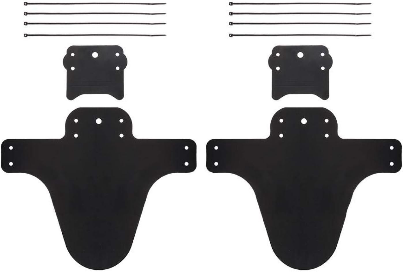 Mountain Bike Front Rear Tire Black Mudguards Fenders Set Accessory Great Accessory