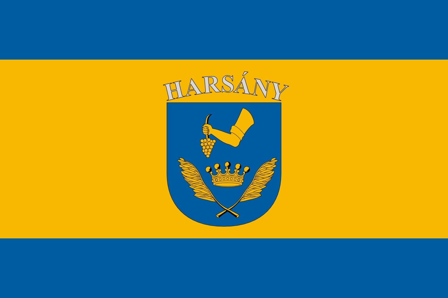 Drapeau Large Harsány décoration grand format pour événement culturel