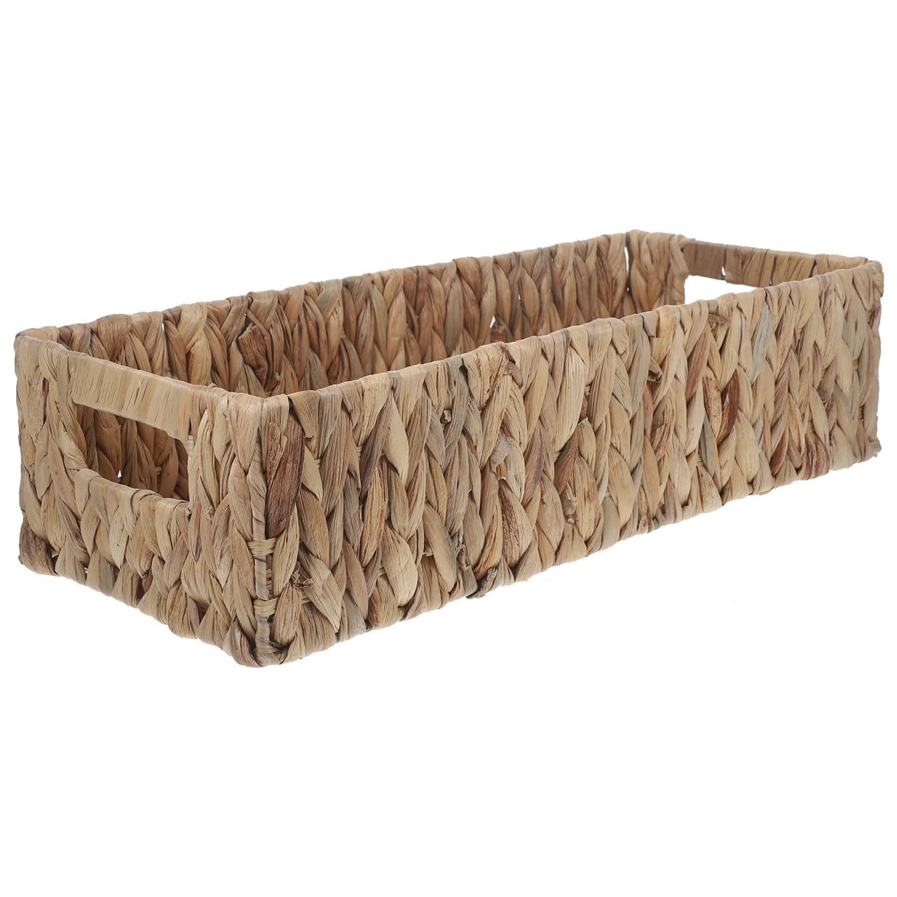 TOYANDONA Cesta de Almacenamiento para Mesa Tejida de Asa, Grande, Hierro, Gran Capacidad, para Cosméticos y Juguetes de Mascotas, Baño y Mueble Tv