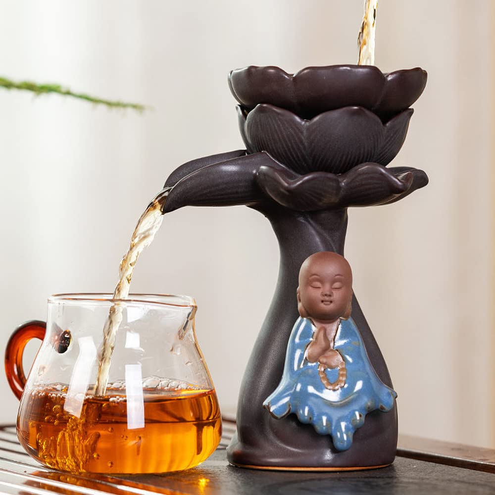 XIALON Infuseur à thé créatif en céramique Motif moine 15 cm
