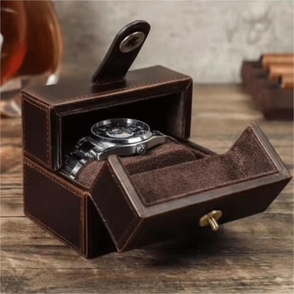Caja de reloj de doble apertura portátil para relojes