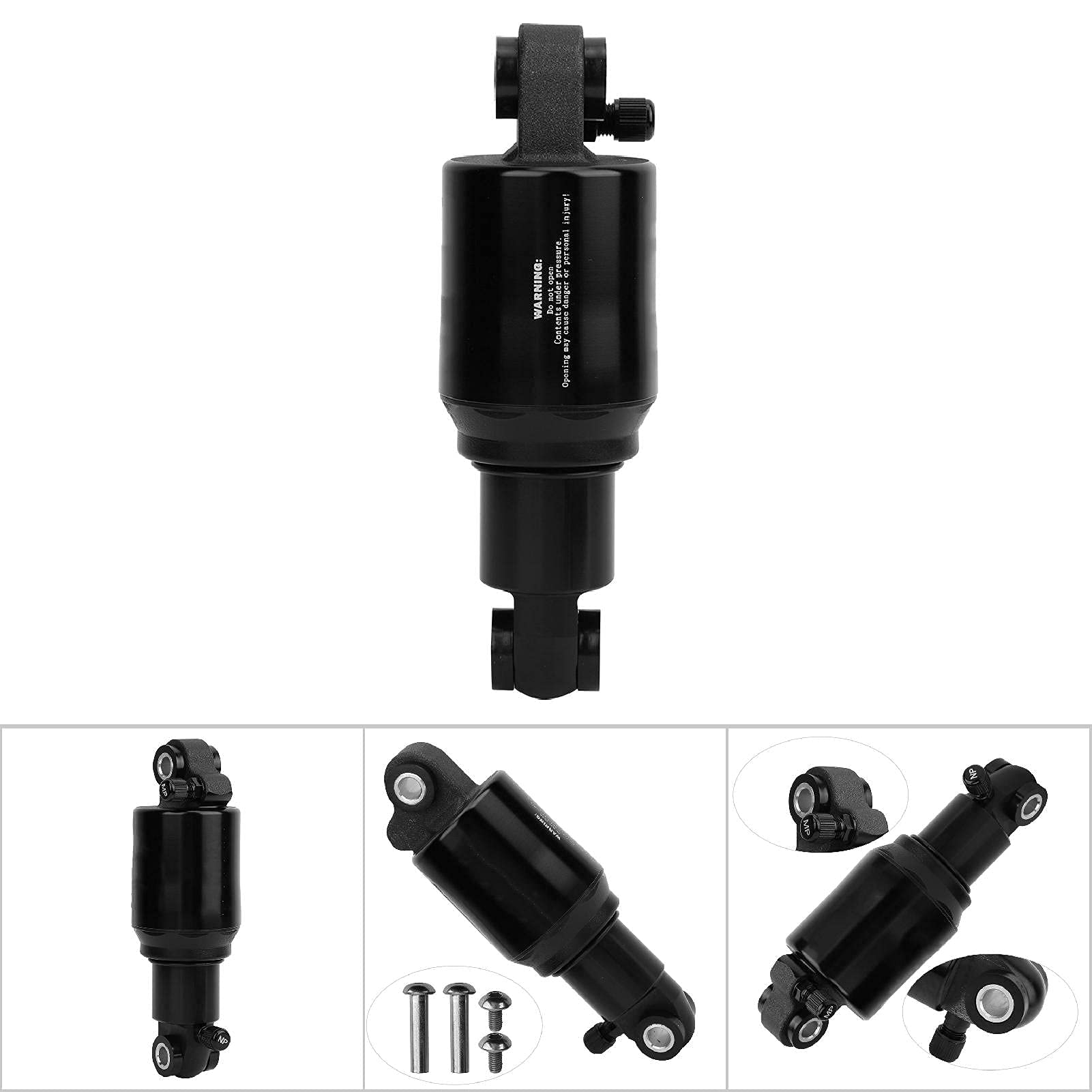 Ammortizzatore Posteriore Aria in Lega di Alluminio per Bici 125/150/165/190mm con Viti per MTB Road Bike