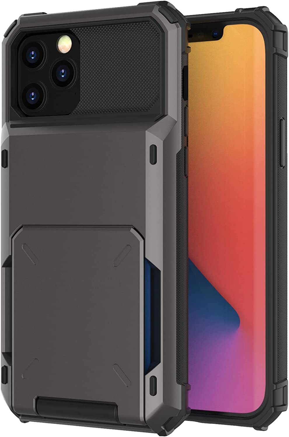 Étui iPhone 13 Pro antichoc double couche pour ranger vos cartes en toute sécurité