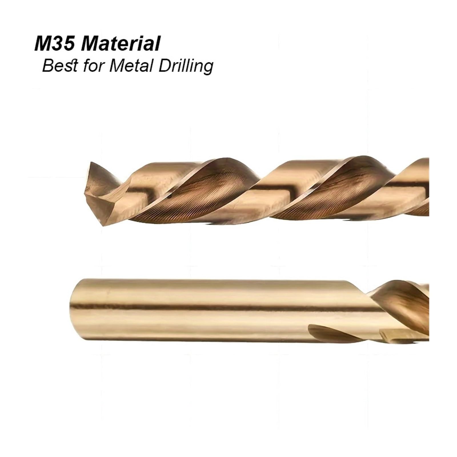 Juego De Brocas Cobalto M35 for Acero Inoxidable | Juego de puntas HSS-Co M35 de cobalto al 5 %: servicio pesado for acero, hierro fundido y madera(Drill Bit Metal 25pc)