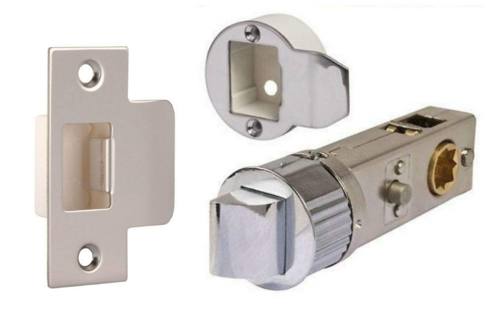 Dale Hardware Smartlatch Privacy Push Button Latch 57Mm Backset Polished Chrome