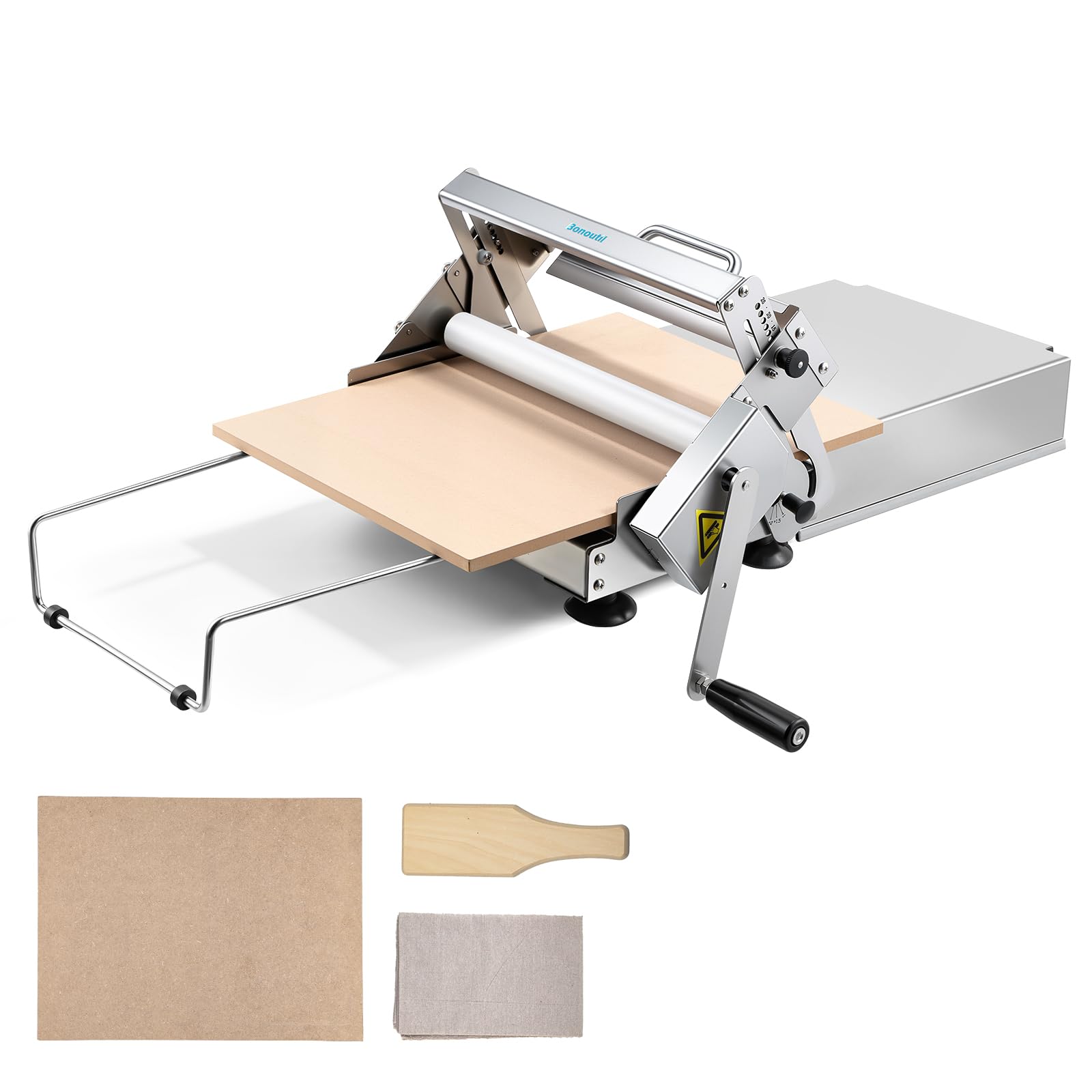 Photo 1 of Bonoutil Manual Clay Slab Roller Machine, 12" Width Tabletop Clay Press
