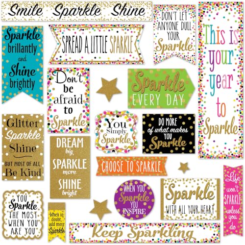 Image of Teacher Created Resources Confetti Sparkle and Shine Mini Bulletin Board (TCR8962)