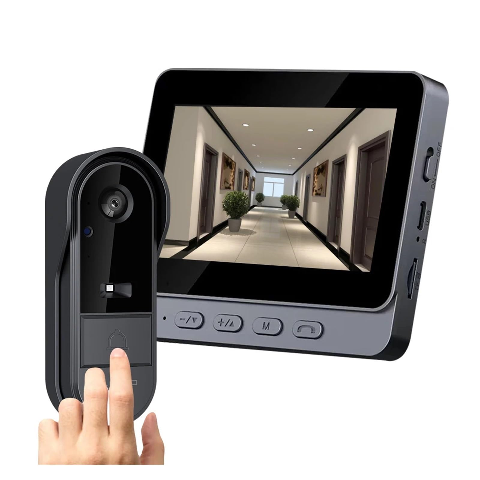 2.4G WiFi Wireless Video Doorbell IR Night Vision Video Intercom Door Bell Waterproof Video Intercom Door Camera for Home Safety
