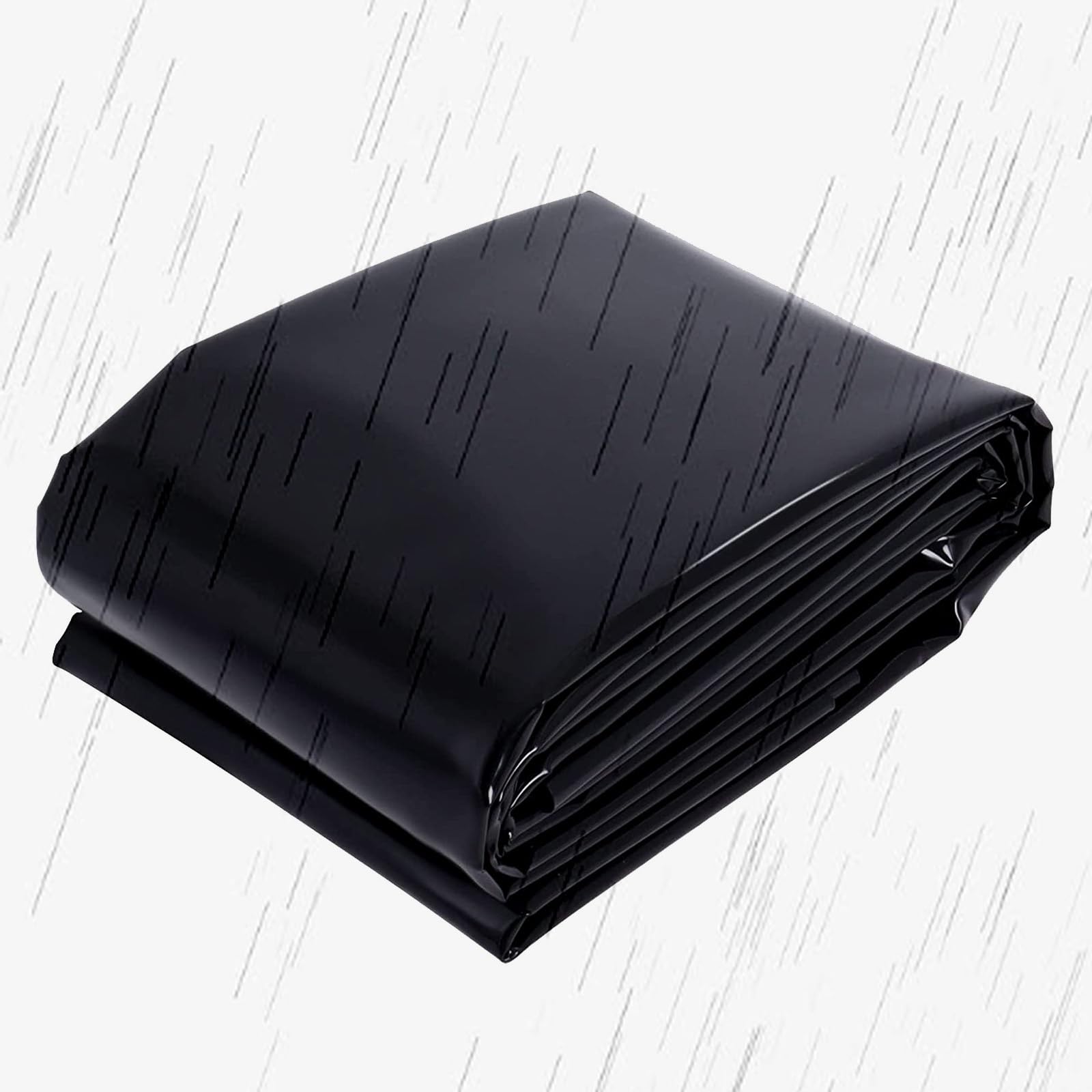 HDPE Revestimiento para Estanque - 2x12m 3x7m 6x6m 8x10m 9x15m 14x14m - Flexible Lámina Lona para Cascada, Agua, Jardín, Paisajismo, Acuicultura(Size:10×10m)