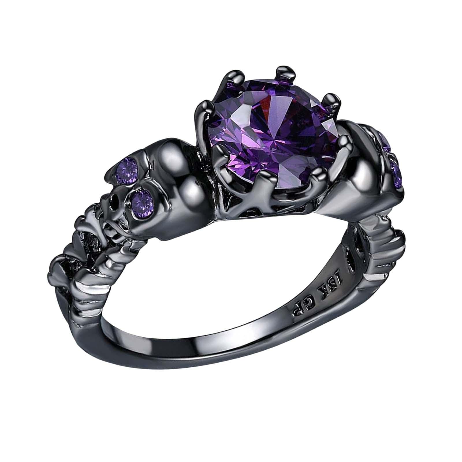 MYADDICTION Gothic ring Black Trendy Hollowed Skull for Halloween Birthday Prom XL Jewelry & Watches | Fashion Jewelry | Rings (B0BRQ437B5) Amazon Price History, Amazon Price Tracker