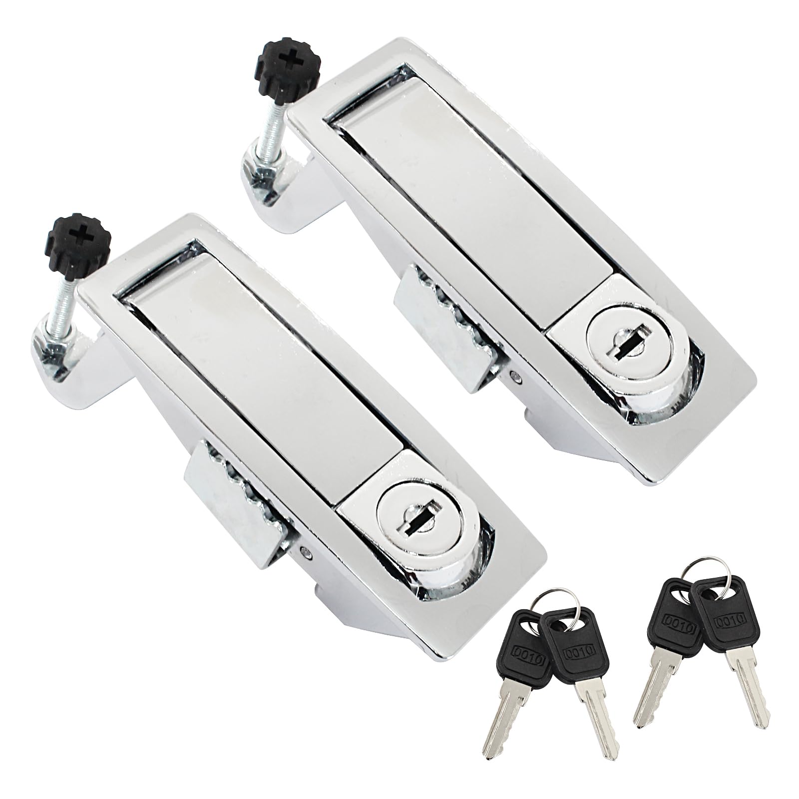 Bonsicoky 2 Pcs Compression Latch Lock, Silver