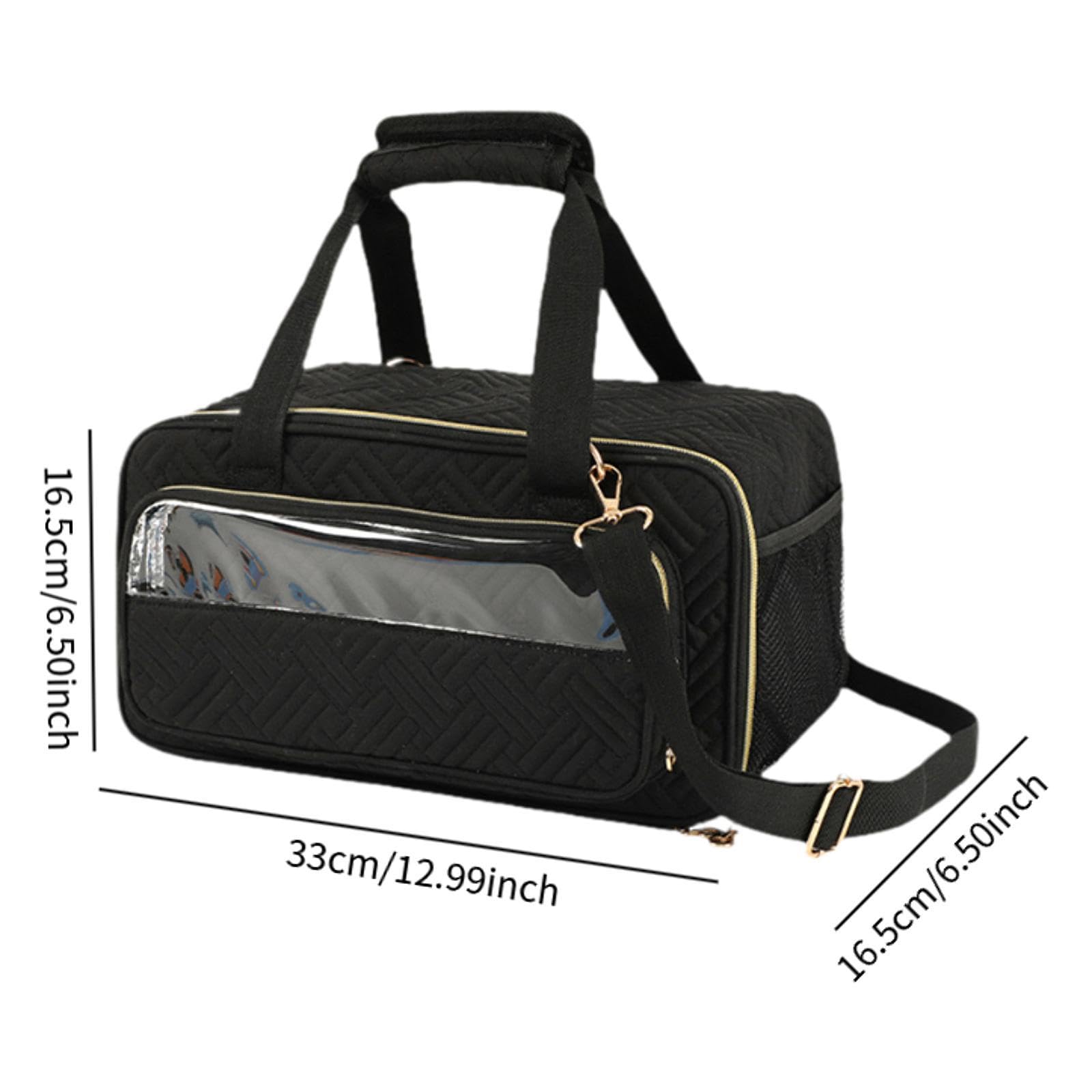 Organizador de Materiales Artísticos, Estuche para Guardar Marcadores Y Pinturas, Negro, Individual