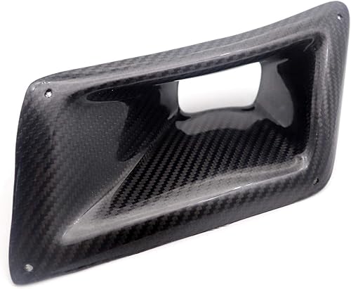 Miniatura 7 de SecosAutoparts Lado izquierdo de fibra de carbono parachoques delantero rejillas de ventilación cubierta de admisión conductos de admisión