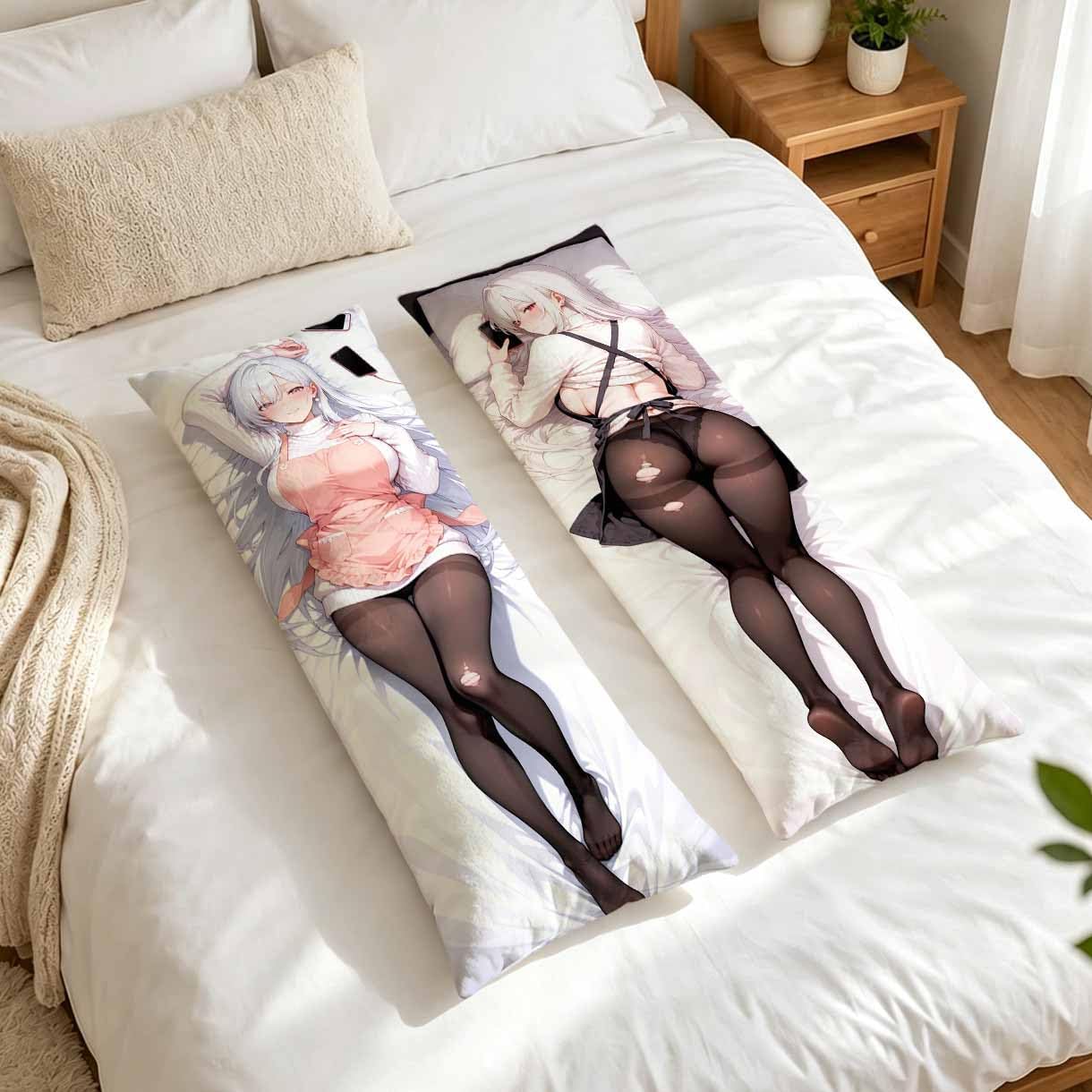 Anime Body Pillow Cover Pillow Peach Skin 50x160cm Throw Pillow Cover Dakimakura Case for Otaku Hugging Gift