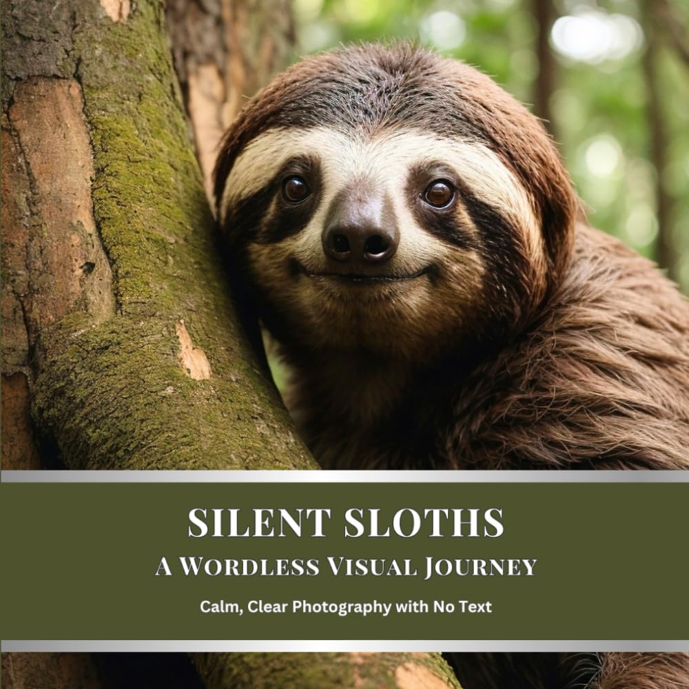 Silent Sloths: A Wordless Visual Journey: Calm, Clear Photography with No Text (Silent Wild Series)