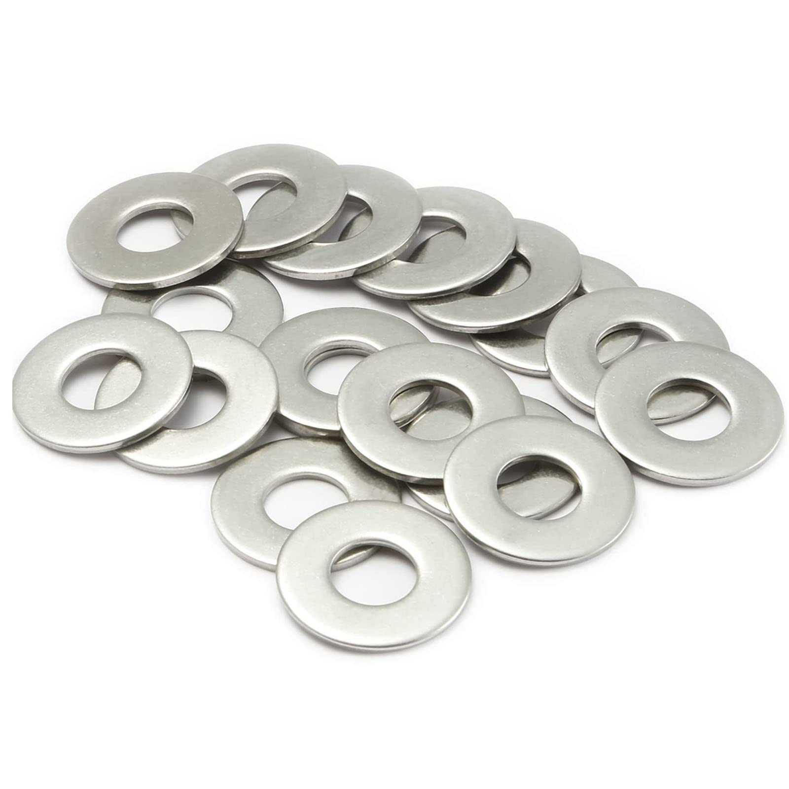 TA-VIGOR 100Pcs Stainless Steel Flat Washer M6 x 12mm x 1.5mm, Flat Pad Washer Gasket Round Flat Spacer Repair Washer for Screws Bolts - Image 3