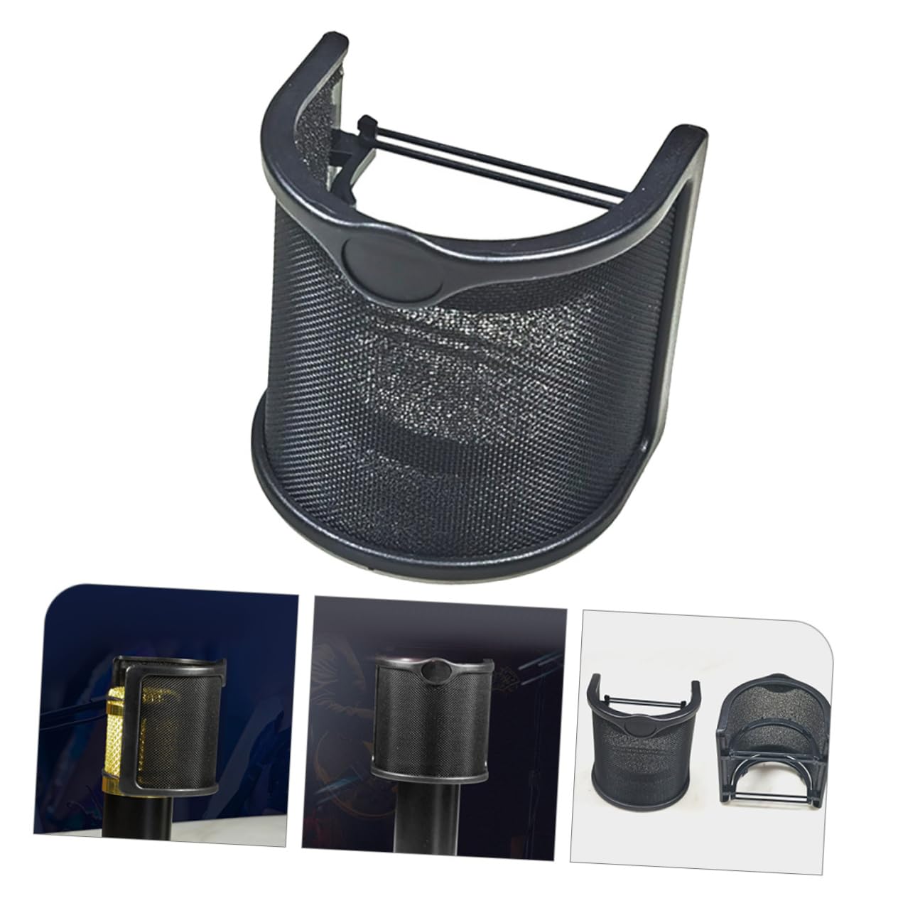 Alasum 5piezas Filtro De Para Micrófono Metálico Pantalla Antiviento Para Grabación Protección y Reducción De Ruido Compatible Varios Micrófonos