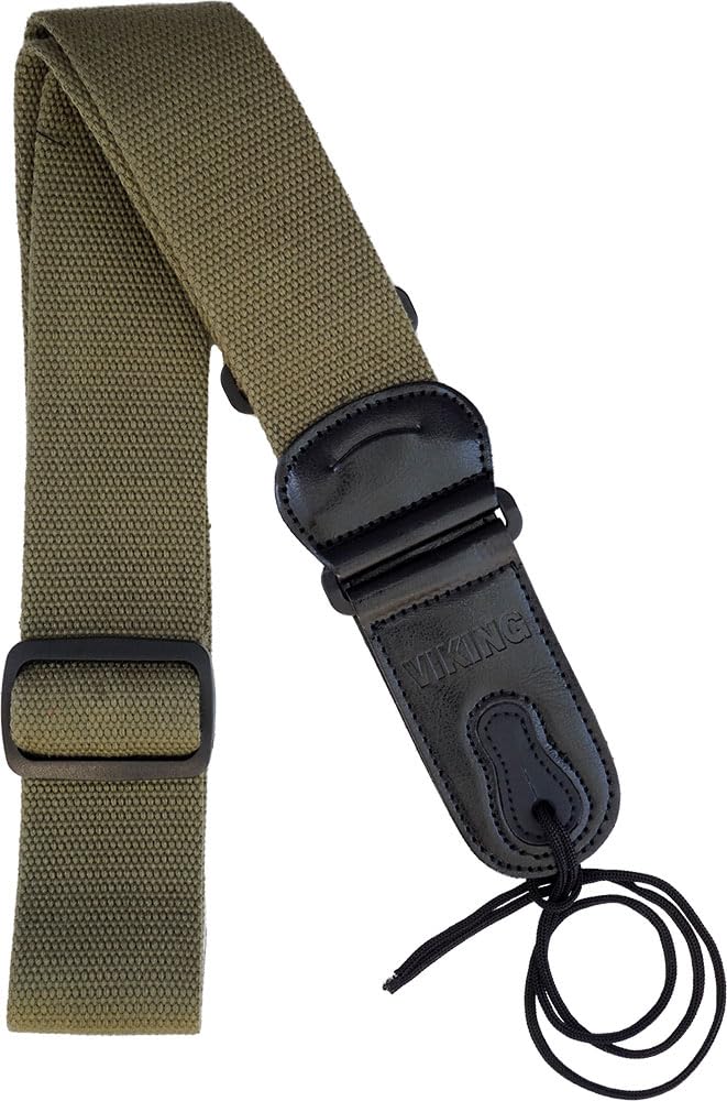 Cotton Guitar Strap Green