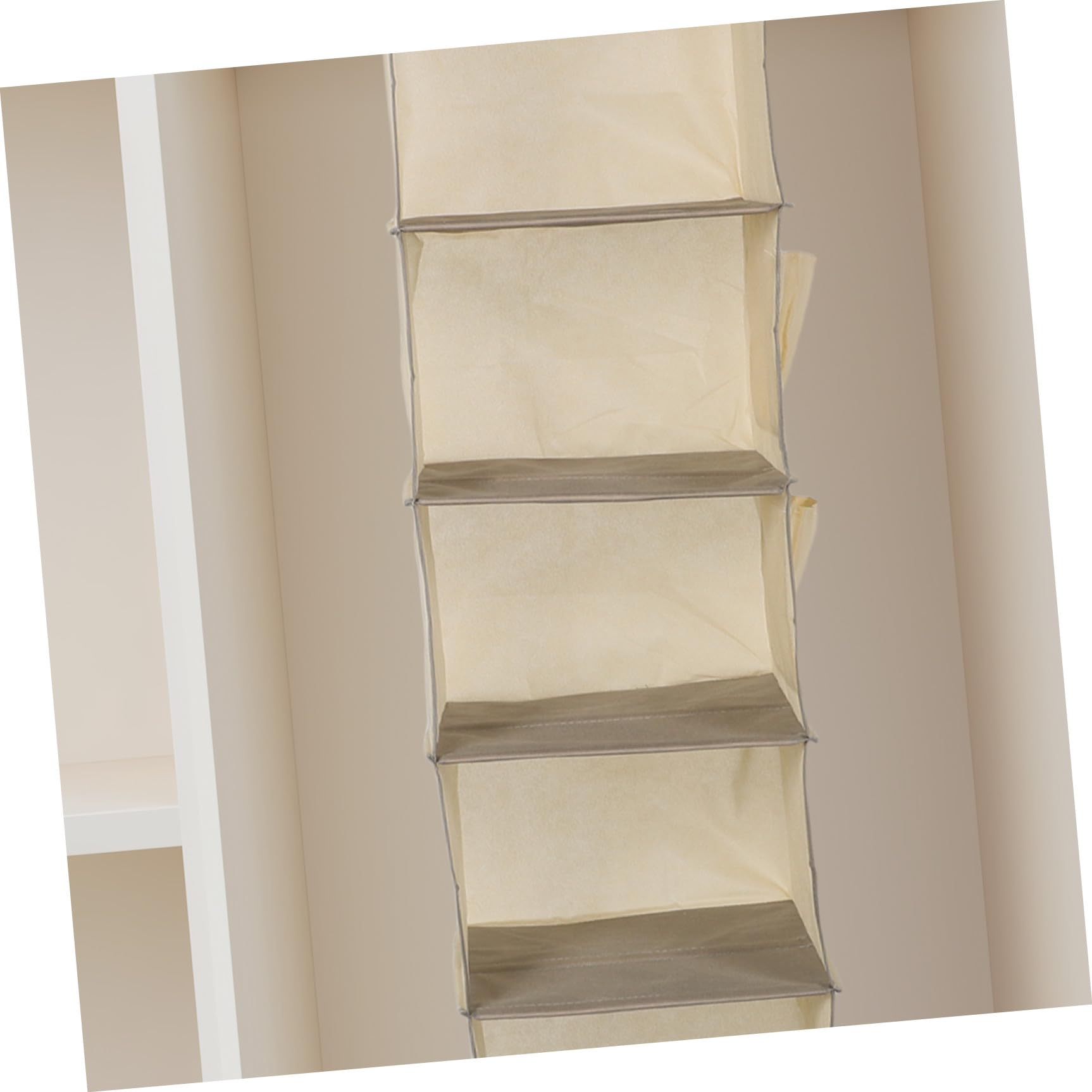 YARNOW Hängender mit 6 Fächern aus Vliesstoff Organizer Kleiderschrank und Verstärkten Öffnungen Platzsparend für Schlafzimmer und Temporäre Aufbewahrung