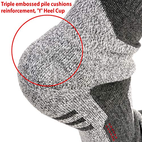 Men's Athletic Outdoor Sports Thick Cotton Midweight Crew 5 Five Finger Toe Socks 3 Pairs4