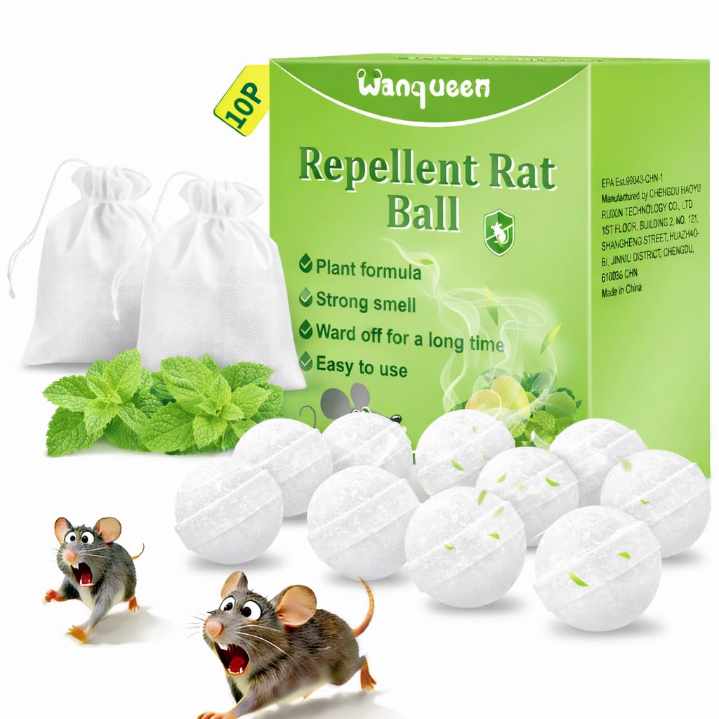 Wanqueen 10 Pack Mouse Repellent Balls