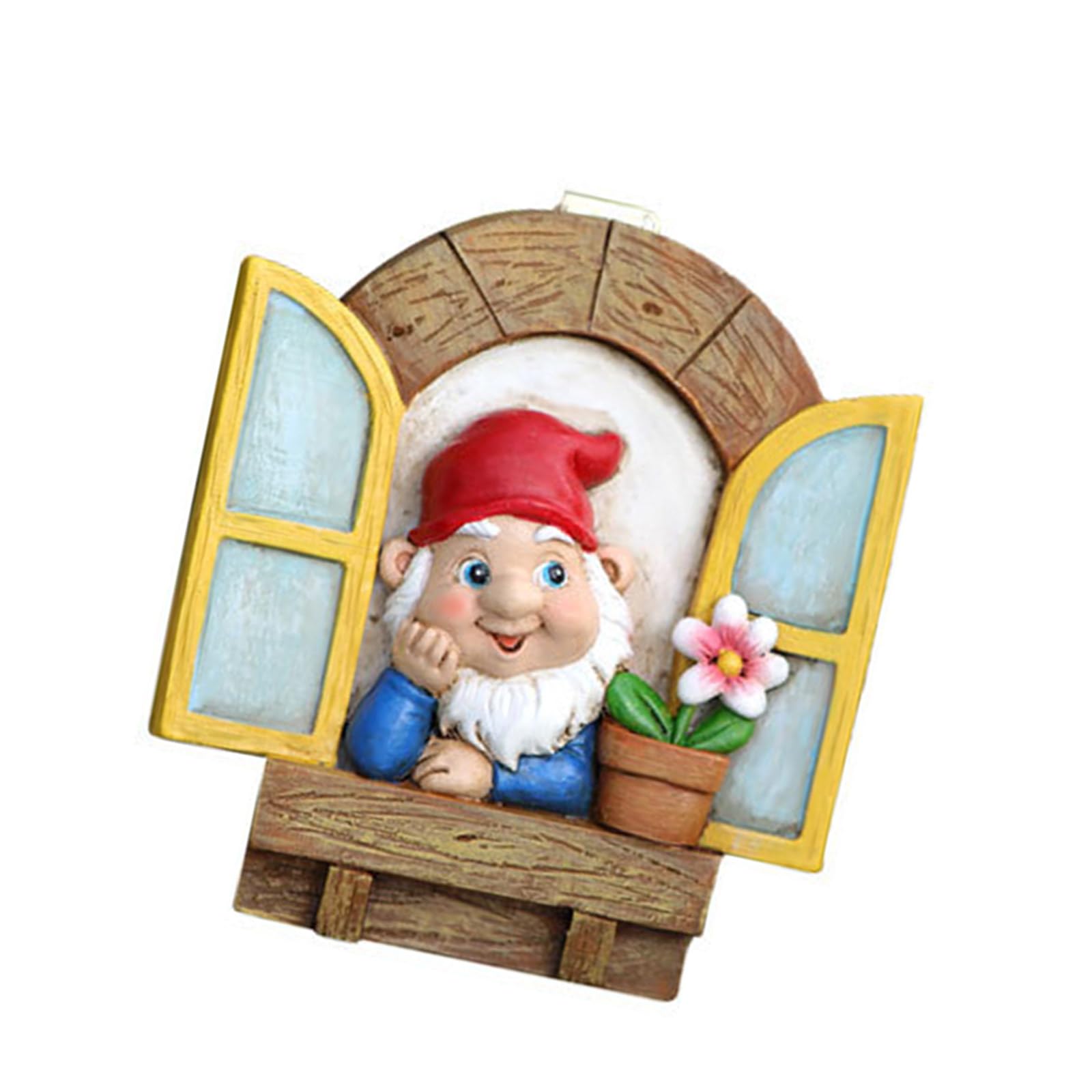LSTTBO Delicate Owl Reading Gnomes Tree Faces Decoration for Outdoor Yard Garden Resin and Flower Pots Landscape Outdoor Yard Decors