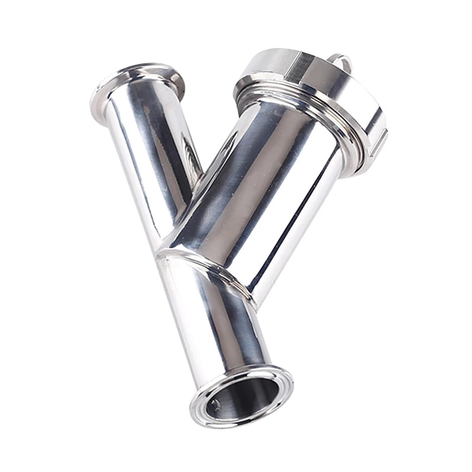 QWZTAEOZA 57mm 63mm Pipe OD X 2.5in Tri Clamp Y-Shaped Strainer Filter SUS 304 316 Brewing(20 Mesh,57mm K77.5mm SUS304)