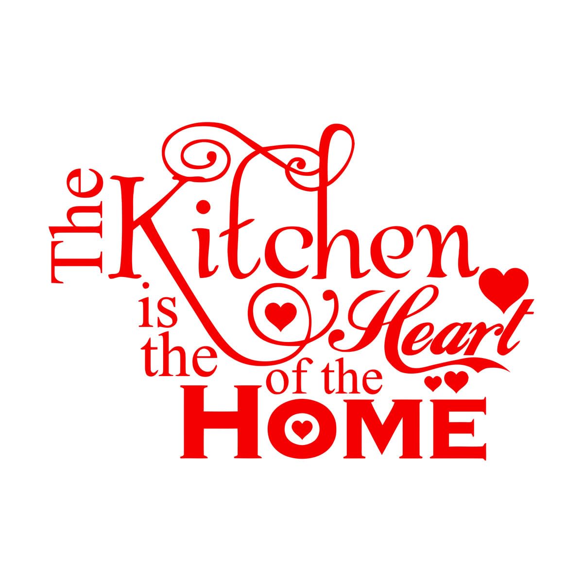 Wall Decals Paster Paper Kitchen Restaurant 81x116.6cm Self Adhesive Extra Large red