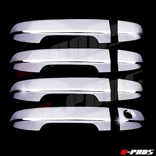 A-PADS 4 Chrome Door Handle Covers for Toyota CAMRY 2012 2013 2014 2015 2016 - WITHOUT Passenger Keyhole & WITHOUT Smart Keyholes - coolthings.us