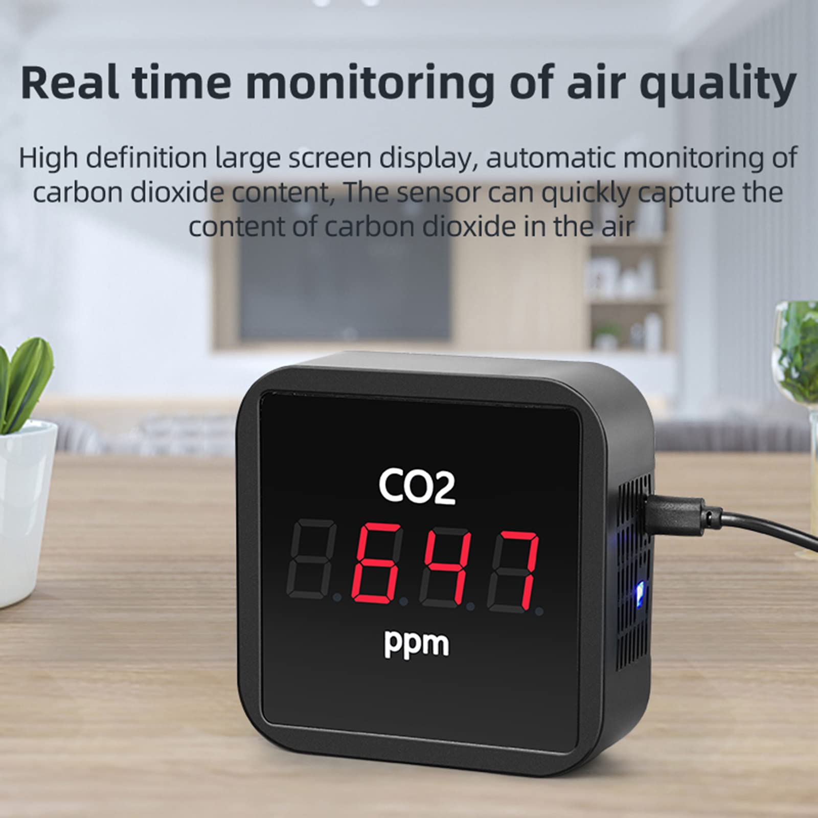 Rivelatore di per Tuya Smart Rilevatore d'aria a schermo a led Rilevatore di qualità dell'aria per umidità della temperatura Monitoraggio Home Office Car Gym ZIGBEE
