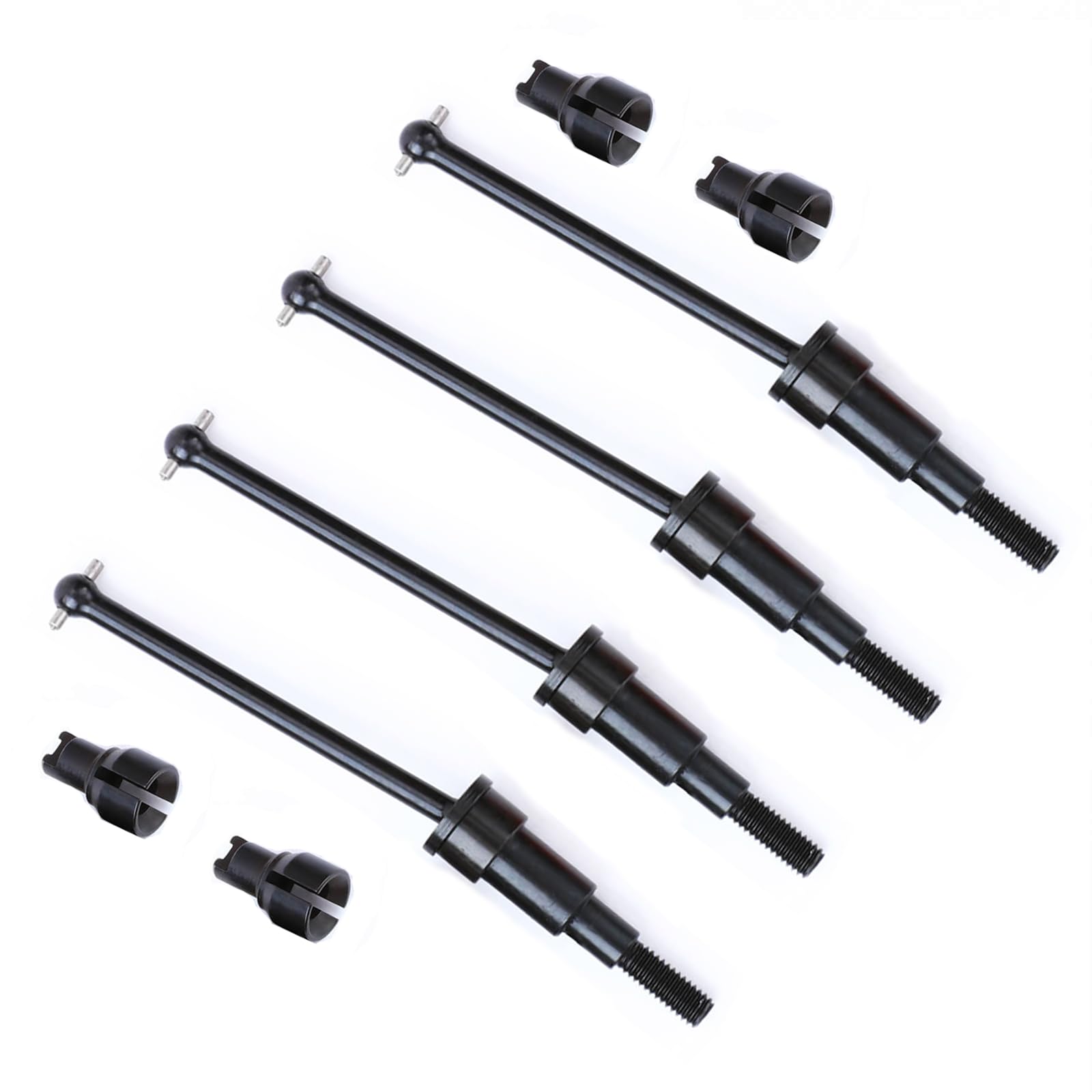 RCAWD Steel Driveshaft & +10mm Wide Wheel Hex Hub Lock Nut & Outdrive Cup for Arrma 1/18 Granite Typhon Grom Front Rear Drive Shaft Upgrades Part