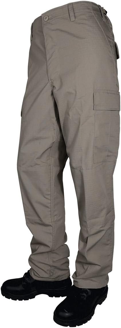 Tru-Spec Mens Tru Basic P/C R/S BDU W/Zip Fly, Khaki, Extra Large, Long