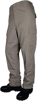 Tru-Spec Mens 8 Pocket BDU Pants - Zipper Fly and Reinforced Knees