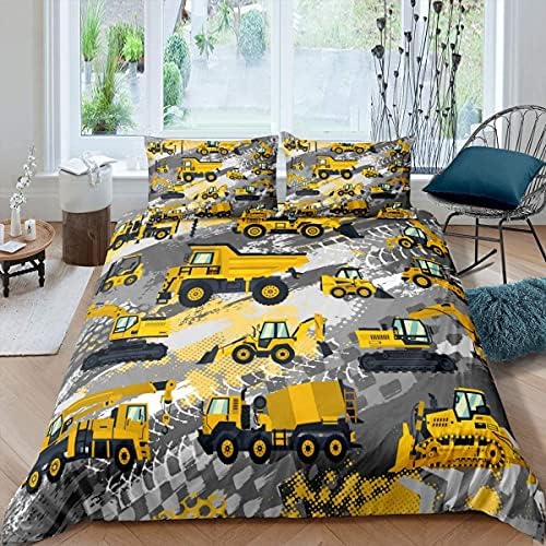 Homemissing Kids Glow in The Dark Duvet Cover Blue Cartoon Stars Universe Bedding Set for Boys Girls Toddler Bedding & Linen Starry Sky Bedspreads with Zipper Single