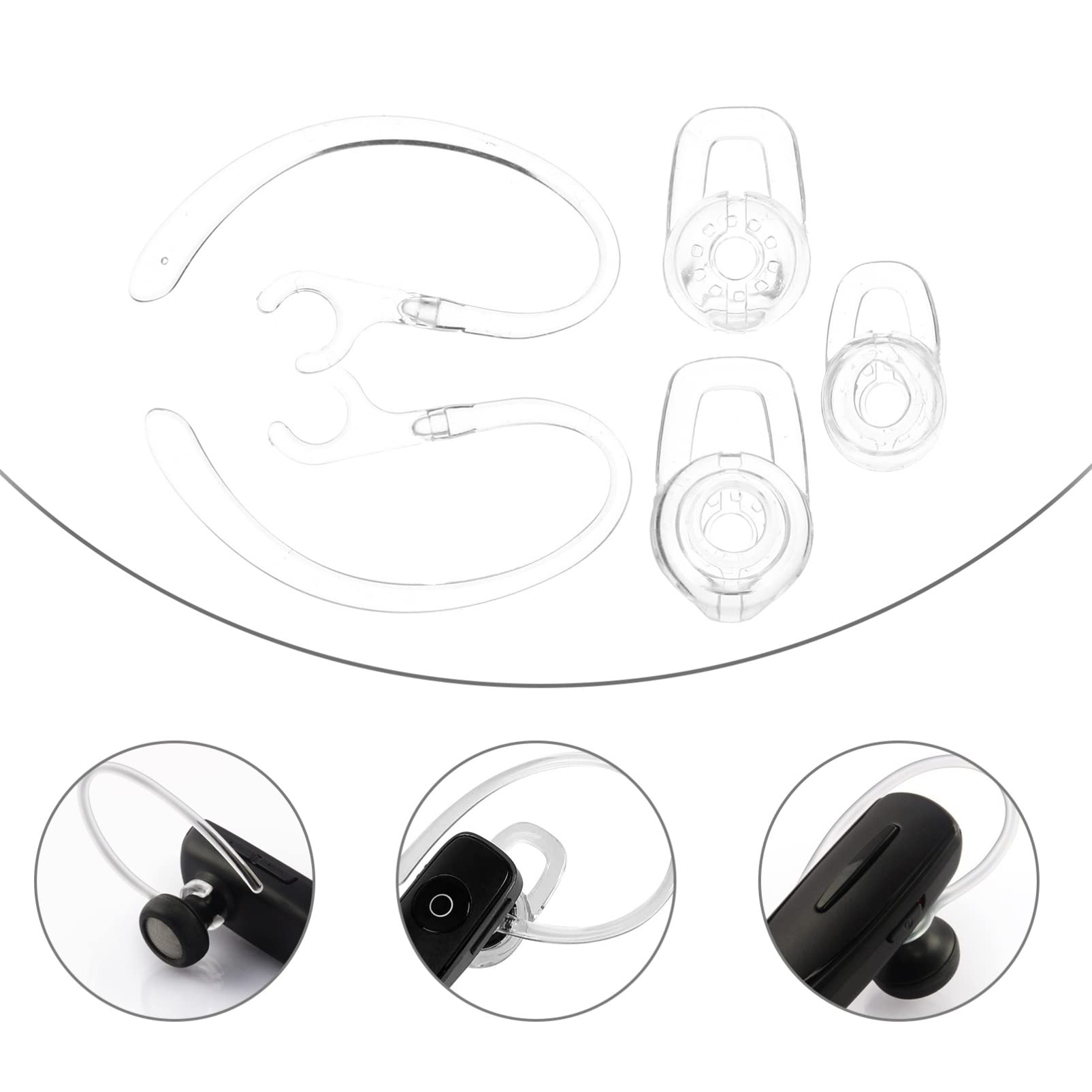 VILLCASE 3 Set Ganci Ricambio Per Auricolari Wireless Coperture Gel Per Auricolari Design Ergonomico Per Comfort Ottimale E Vestibilità Sicura 20 Pezzi * 3