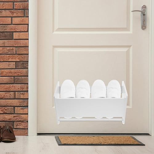Miniatura 5 de DOITOOL Zapatero montado en la pared para almacenamiento de zapatos de pared, colgadores de puerta, soporte pequeño organizador de almacenamiento