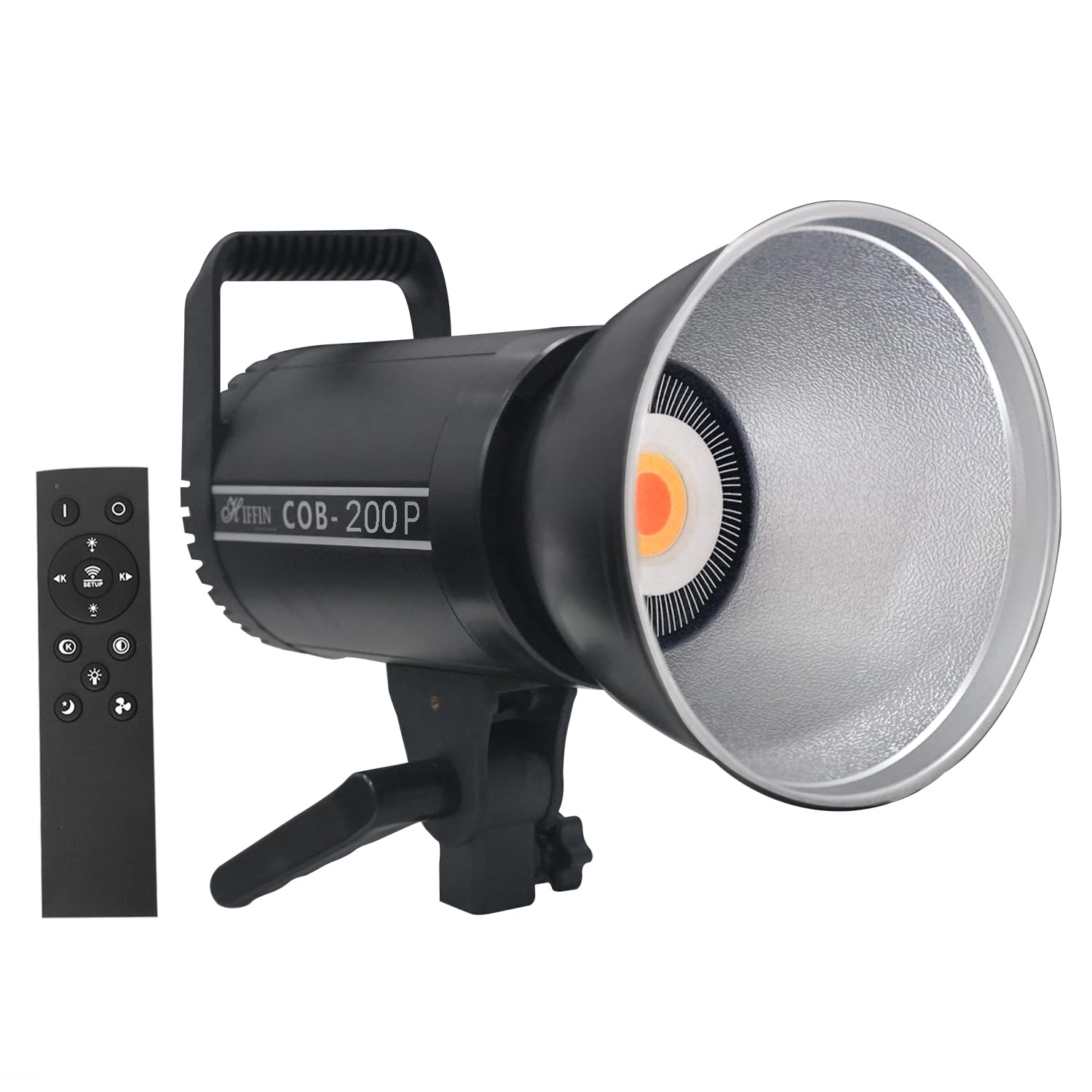HIFFIN COB-200P Professional 200W LED Video Light for Studio Film Recording, 3200K-5600K Dimmable with Remote Control, Widely Used for Photography and Videography (B0CGVLY7L4) Amazon Price History, Amazon Price Tracker