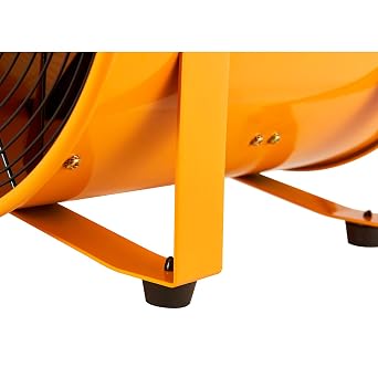 Global Industrial Portable Ventilation Fan, 12 Diameter Confined Space Blower Fan, 2 Speed, 1640 CFM, 3/8 HP, 10'L GFCI Power Cord, 120V, 14-1/2L x 13 W x 16-1/2H